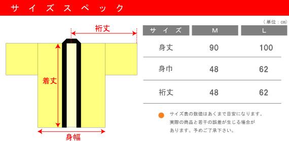 サイズ表