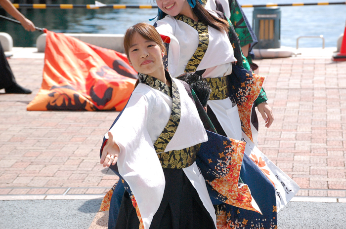 よさこい衣装・祭り衣装　　島根県立大学よさこい橙欄様 