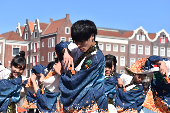 よさこい衣装・祭り衣装　　島根県立大学よさこい橙欄様 