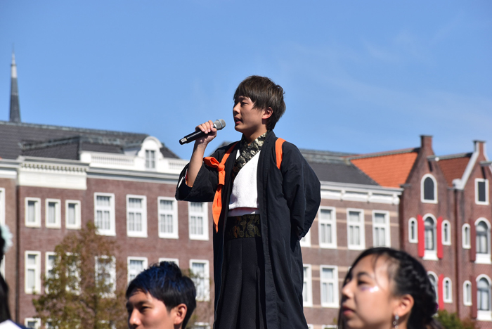 よさこい衣装・祭り衣装　　島根県立大学よさこい橙欄様 