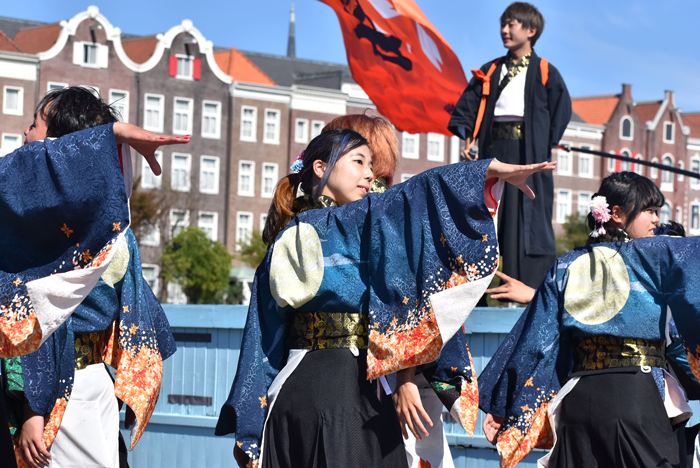 よさこい衣装・祭り衣装　　島根県立大学よさこい橙欄様 