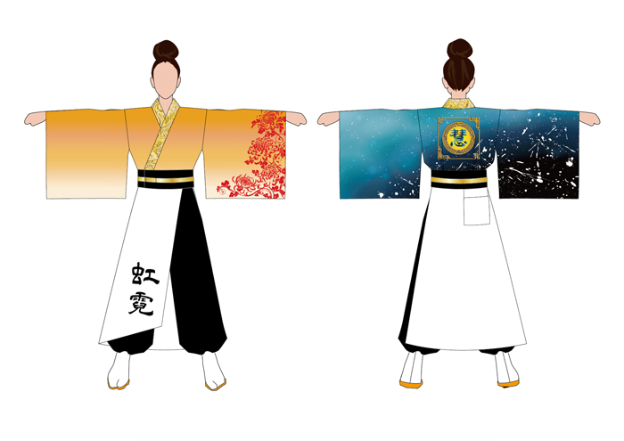 よさこい衣装・祭り衣装　　福島県　会津大学「慧」　 様 