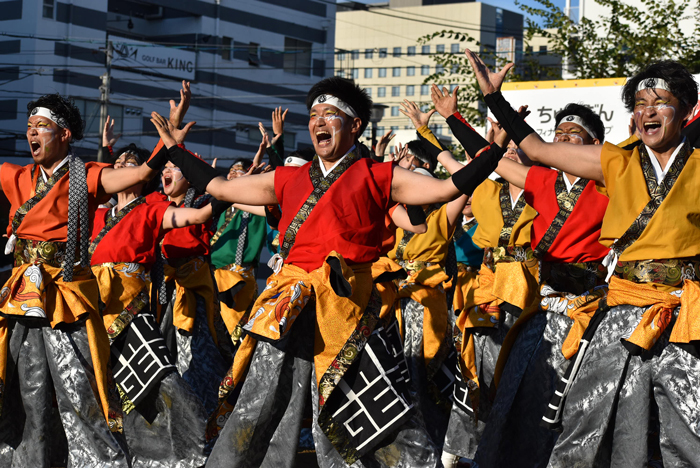 よさこい衣装・祭り衣装　　岡山うらじゃ連蓮雫様 